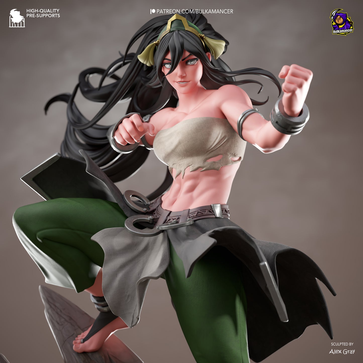 Bulkamancer Sculps Toph - Avatar Aang: The Last Airbender.