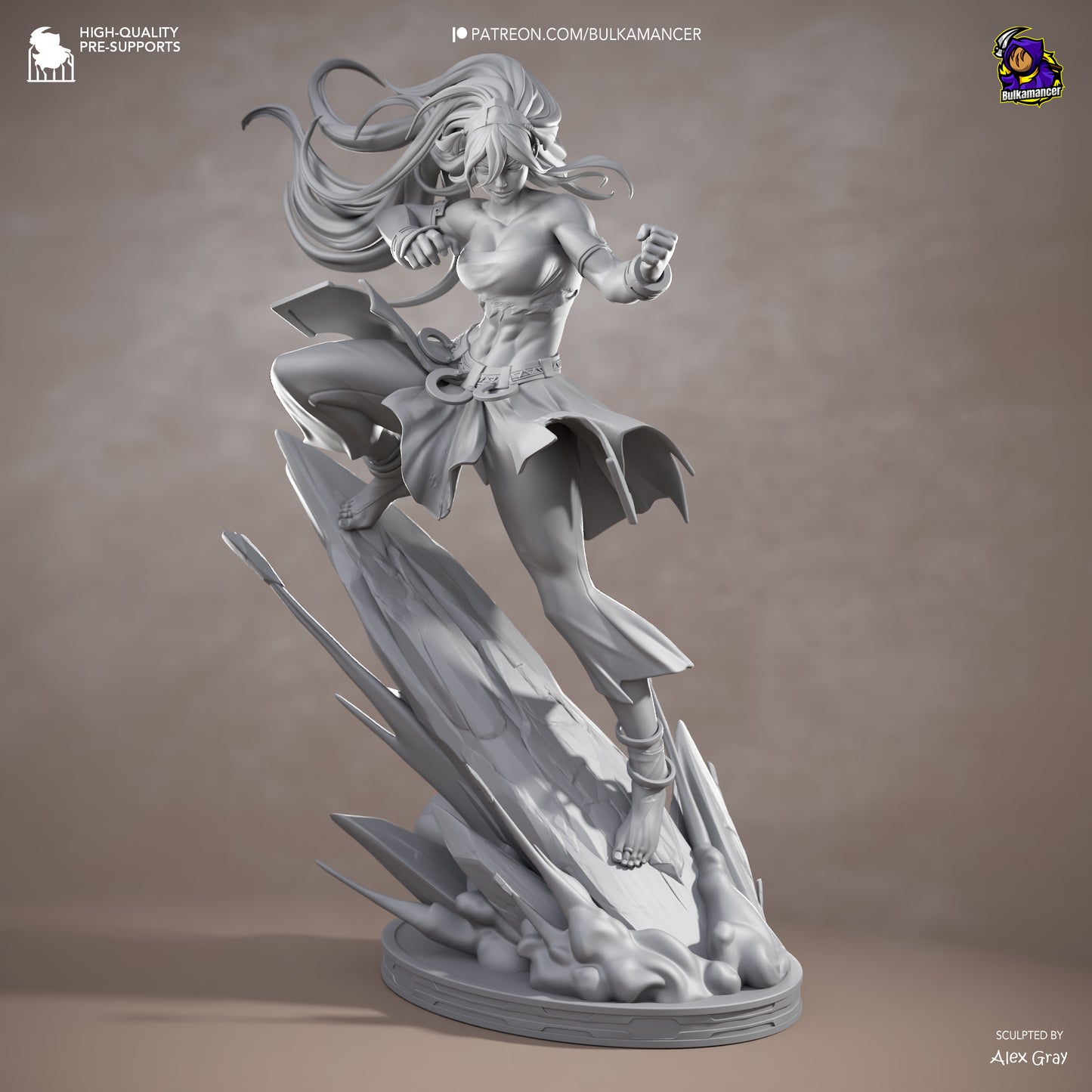 Bulkamancer Sculps Toph - Avatar Aang: The Last Airbender.