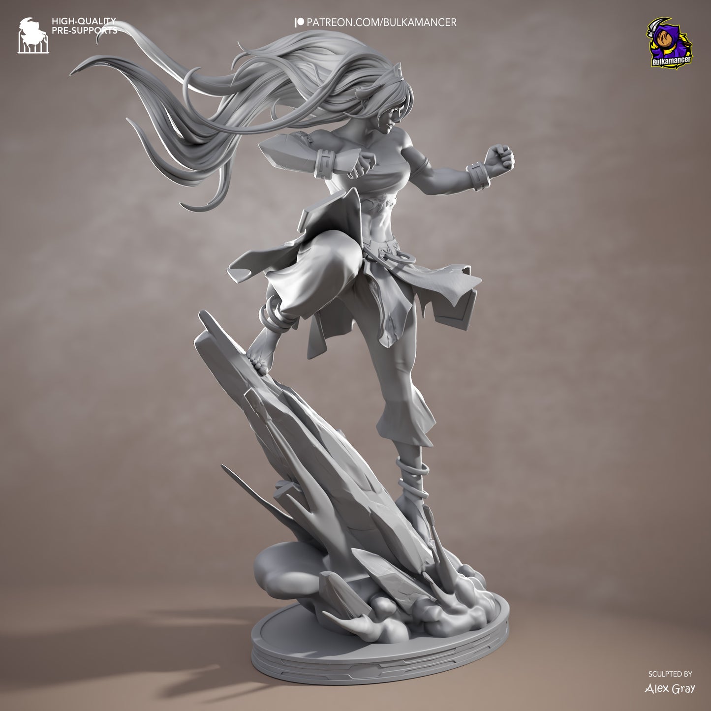 Bulkamancer Sculps Toph - Avatar Aang: The Last Airbender.