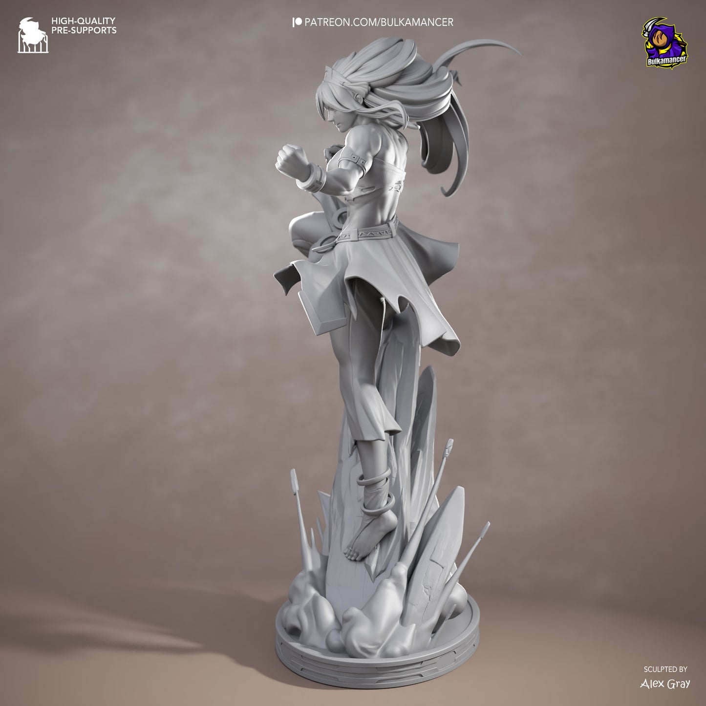 Bulkamancer Sculps Toph - Avatar Aang: The Last Airbender.