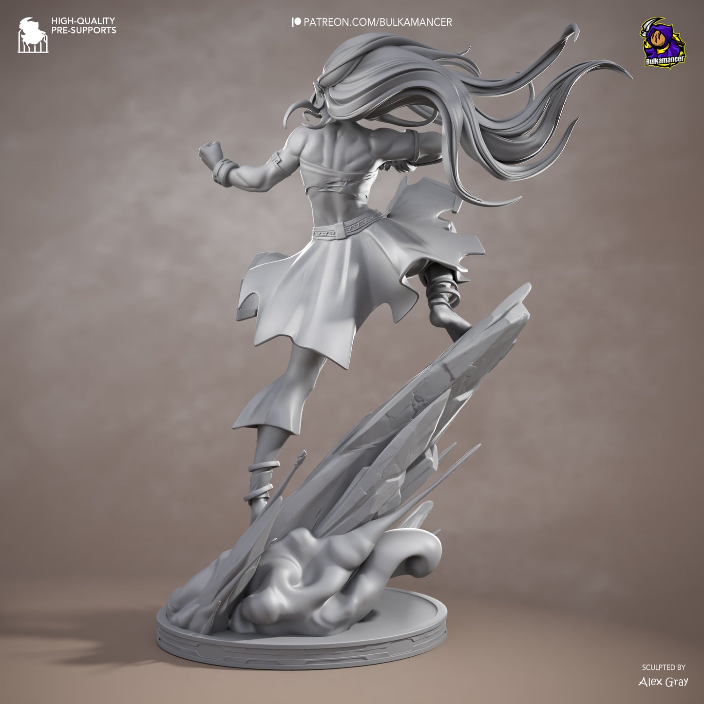 Bulkamancer Sculps Toph - Avatar Aang: The Last Airbender.