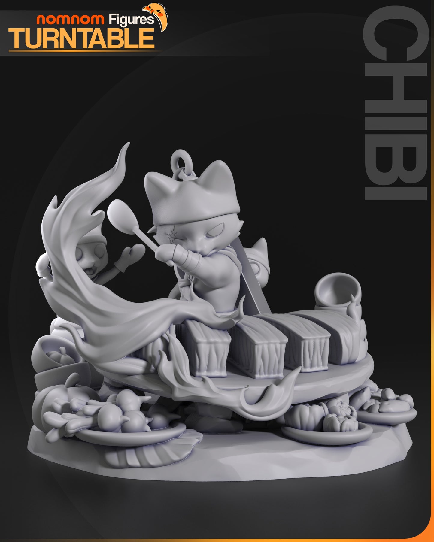 Nomnom Figures  Chibi Meowscular Chef - Monster Hunter