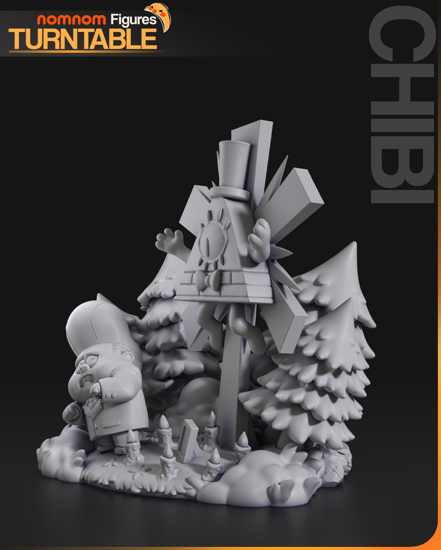 Nomnom Figures Bill Cypher - Gravity Falls