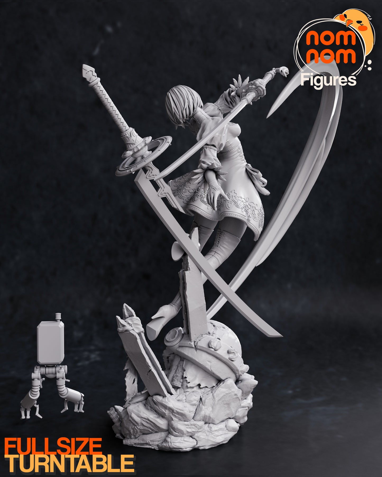 Nomnom Figures 2B- Nier Automata