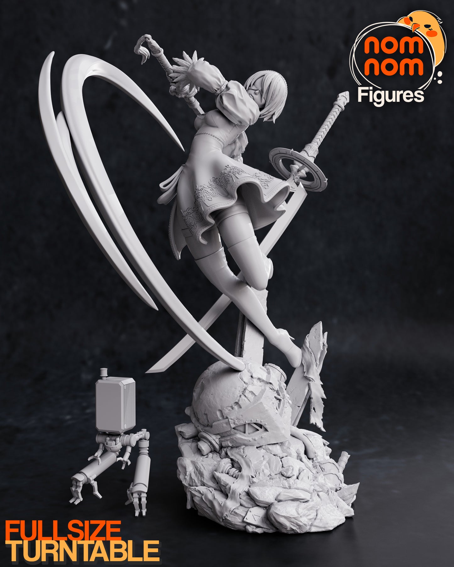 Nomnom Figures 2B- Nier Automata