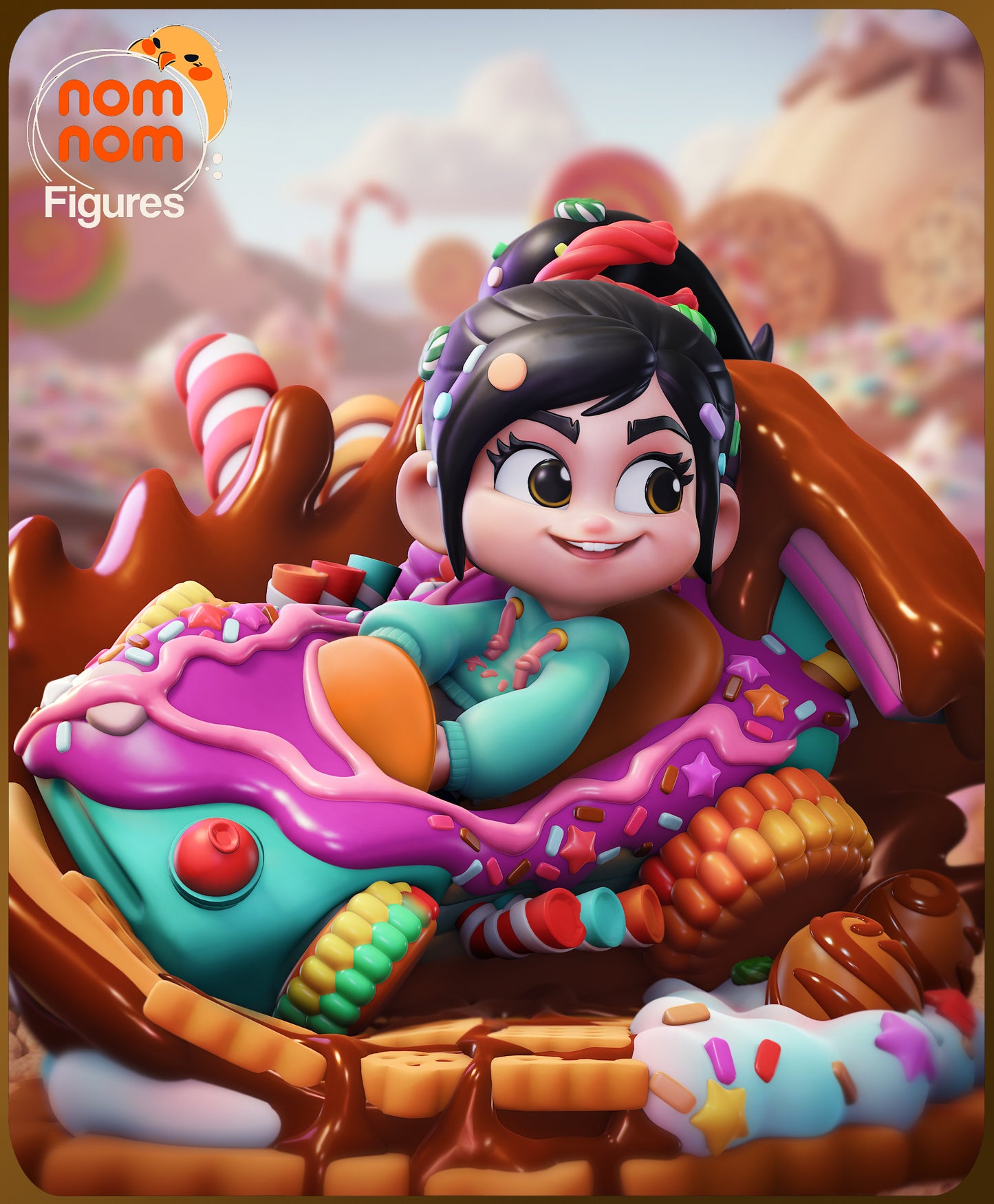 Nomnom Figures Chibi Vanellope - Wreck it Ralph