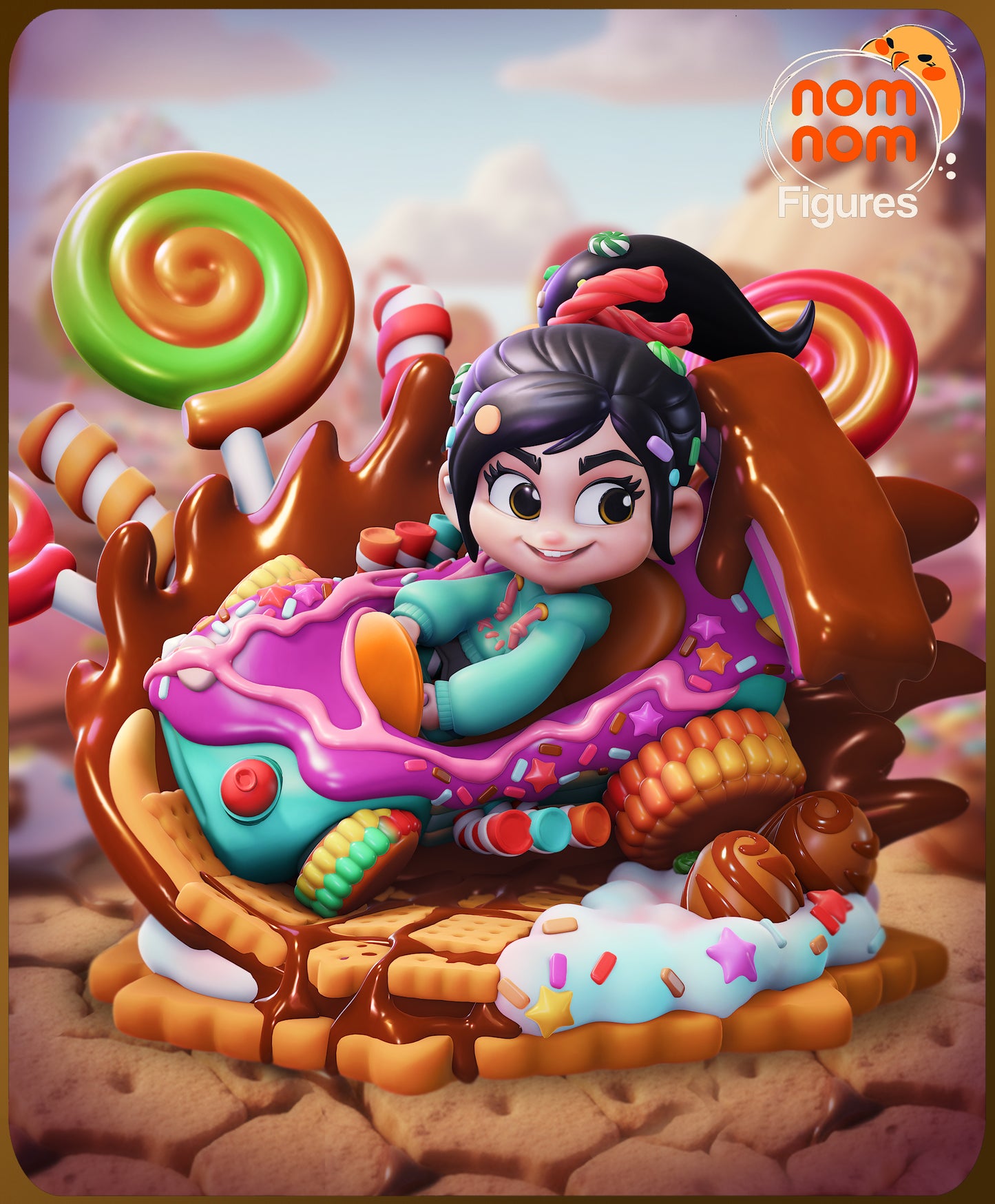 Nomnom Figures Chibi Vanellope - Wreck it Ralph