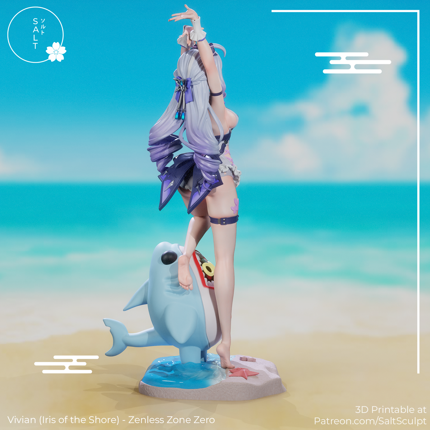 SaltSculpt Vivian (Iris of the shore) -  Zenless Zone Zero