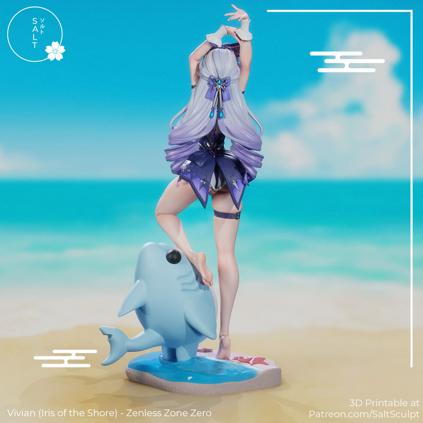 SaltSculpt Vivian (Iris of the shore) -  Zenless Zone Zero