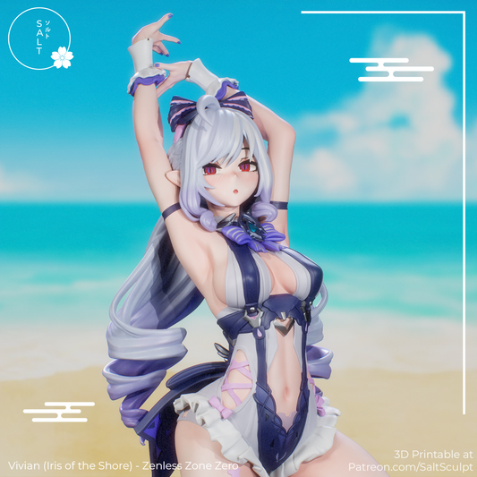 SaltSculpt Vivian (Iris of the shore) -  Zenless Zone Zero