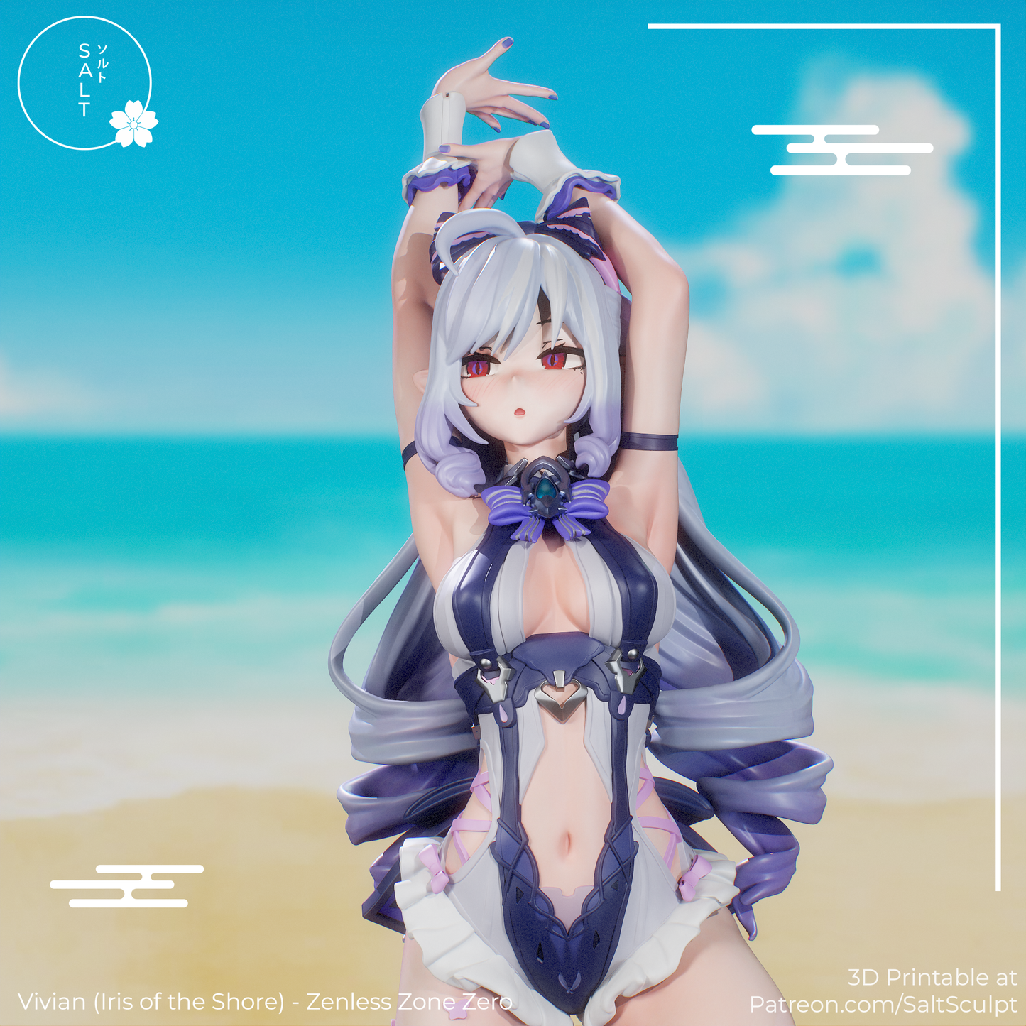 SaltSculpt Vivian (Iris of the shore) -  Zenless Zone Zero