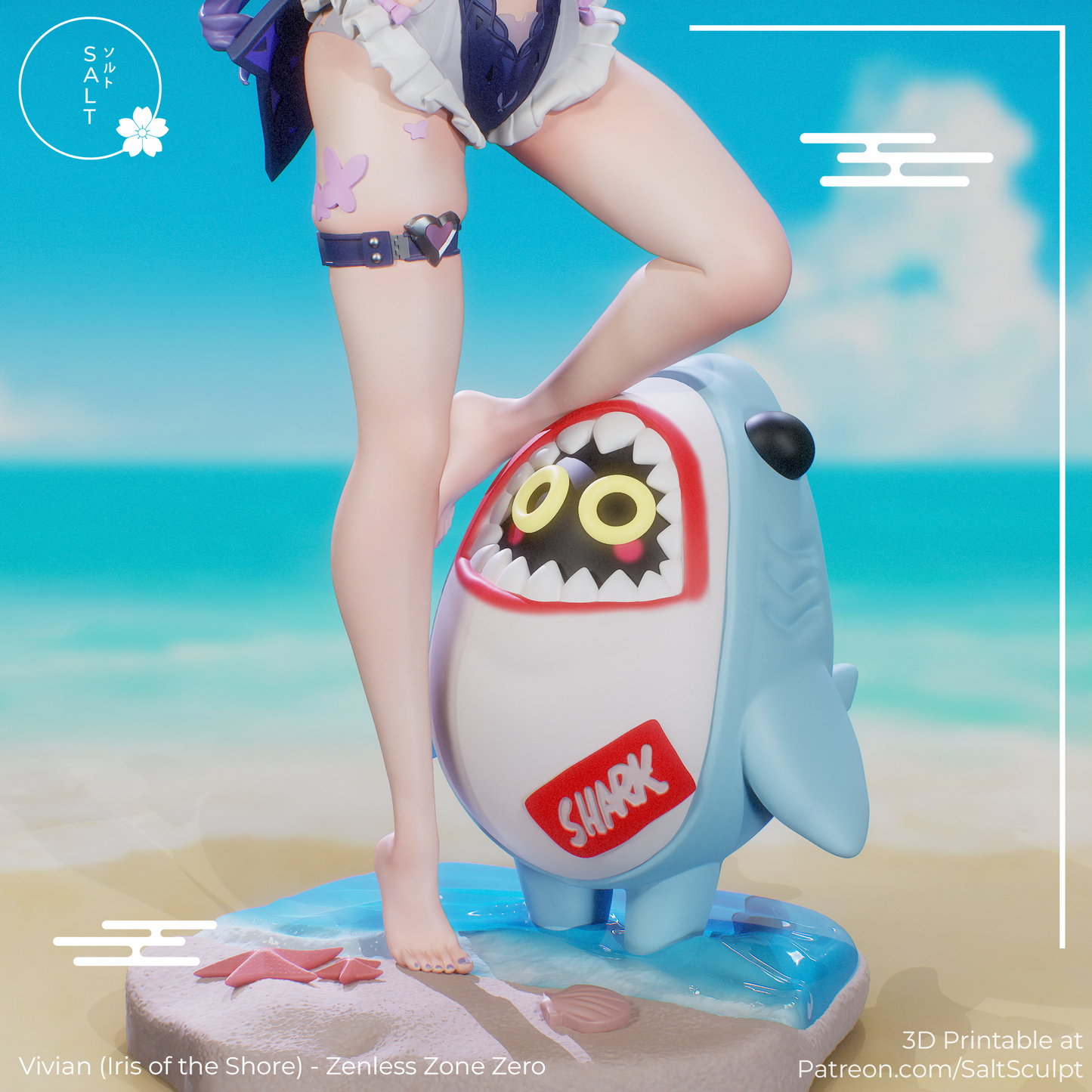 SaltSculpt Vivian (Iris of the shore) -  Zenless Zone Zero