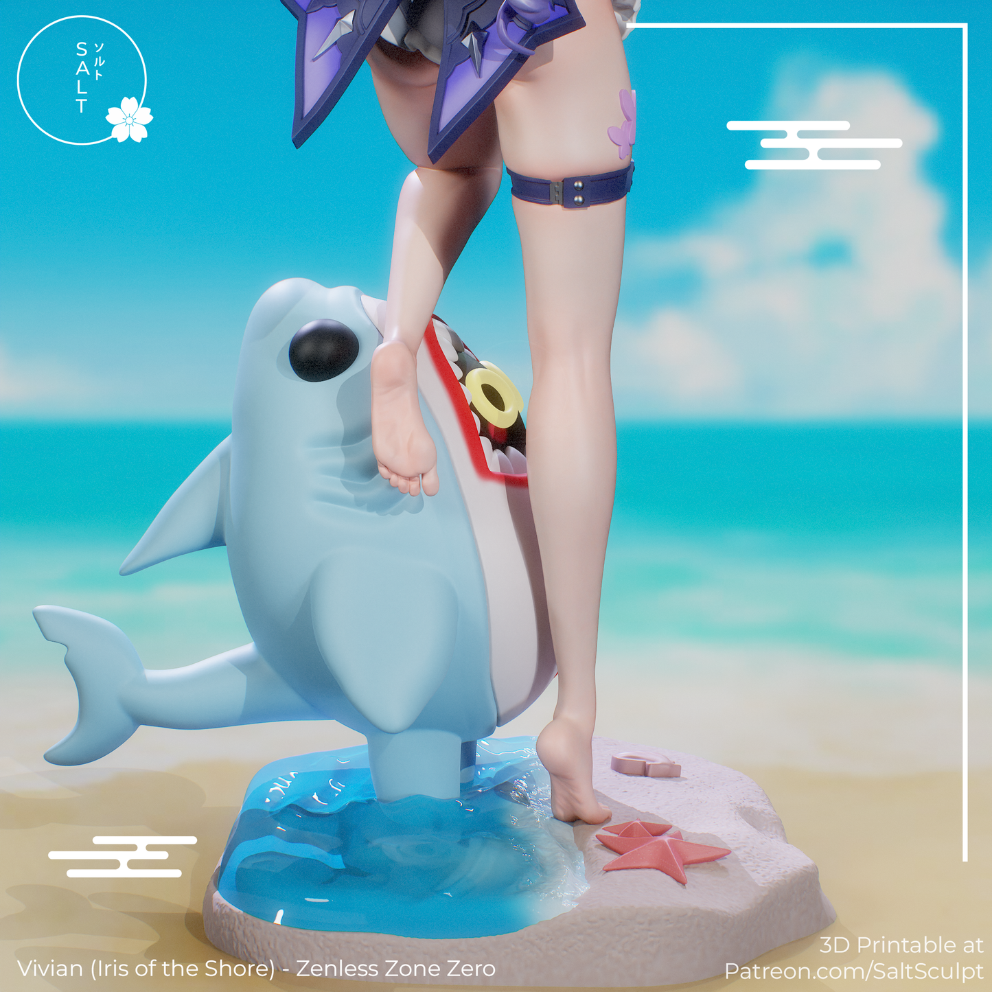 SaltSculpt Vivian (Iris of the shore) -  Zenless Zone Zero