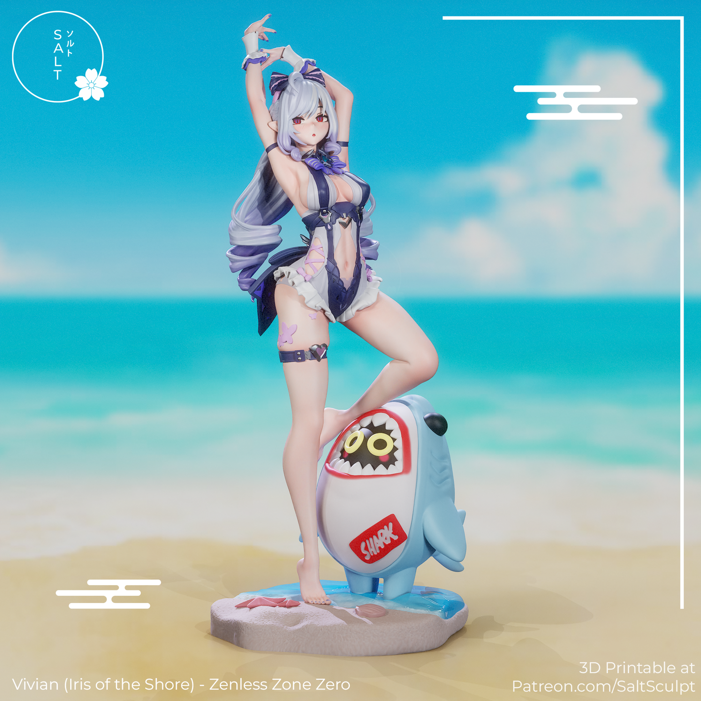 SaltSculpt Vivian (Iris of the shore) -  Zenless Zone Zero