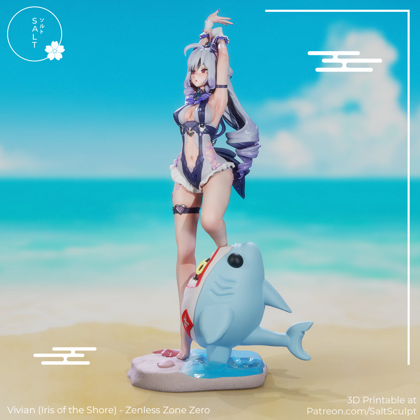 SaltSculpt Vivian (Iris of the shore) -  Zenless Zone Zero
