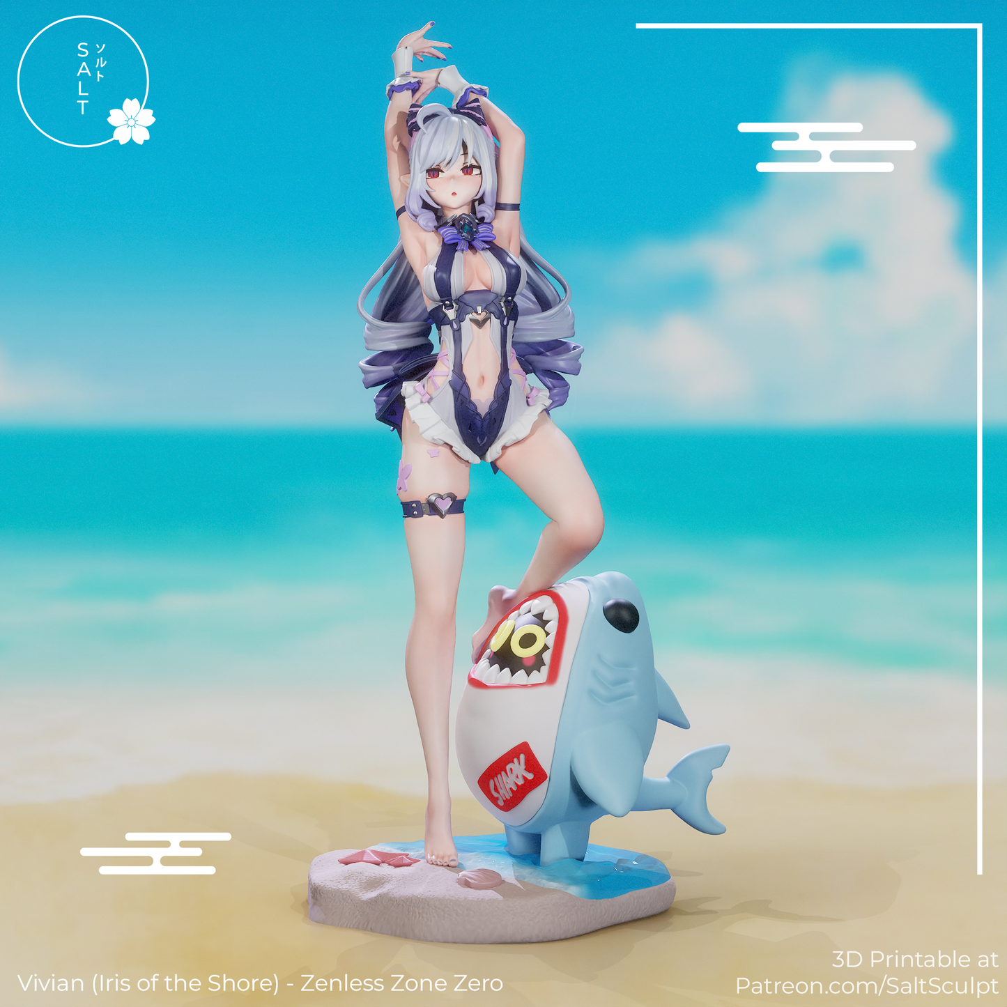 SaltSculpt Vivian (Iris of the shore) -  Zenless Zone Zero
