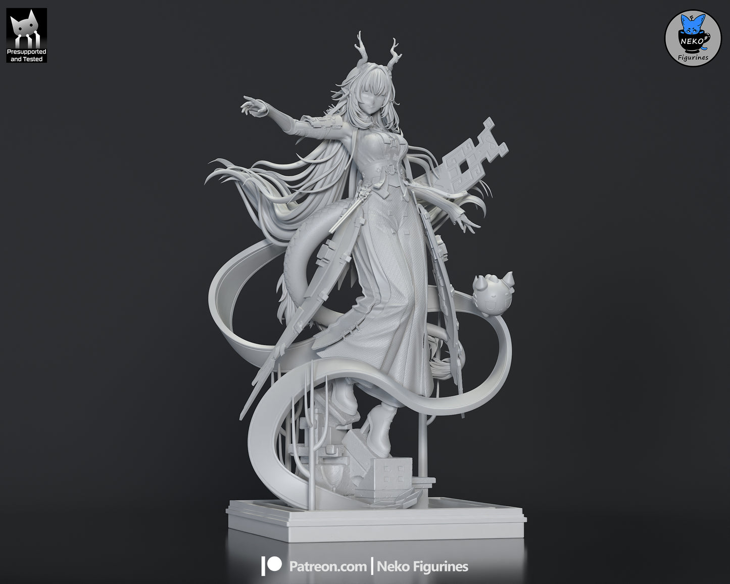 Neko Figurines Zhuang Fangyi - Arknights Enfield