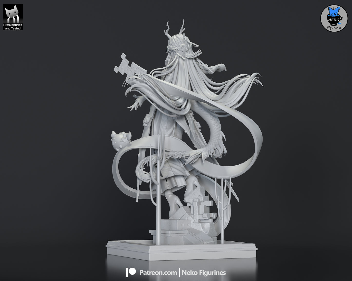 Neko Figurines Zhuang Fangyi - Arknights Enfield
