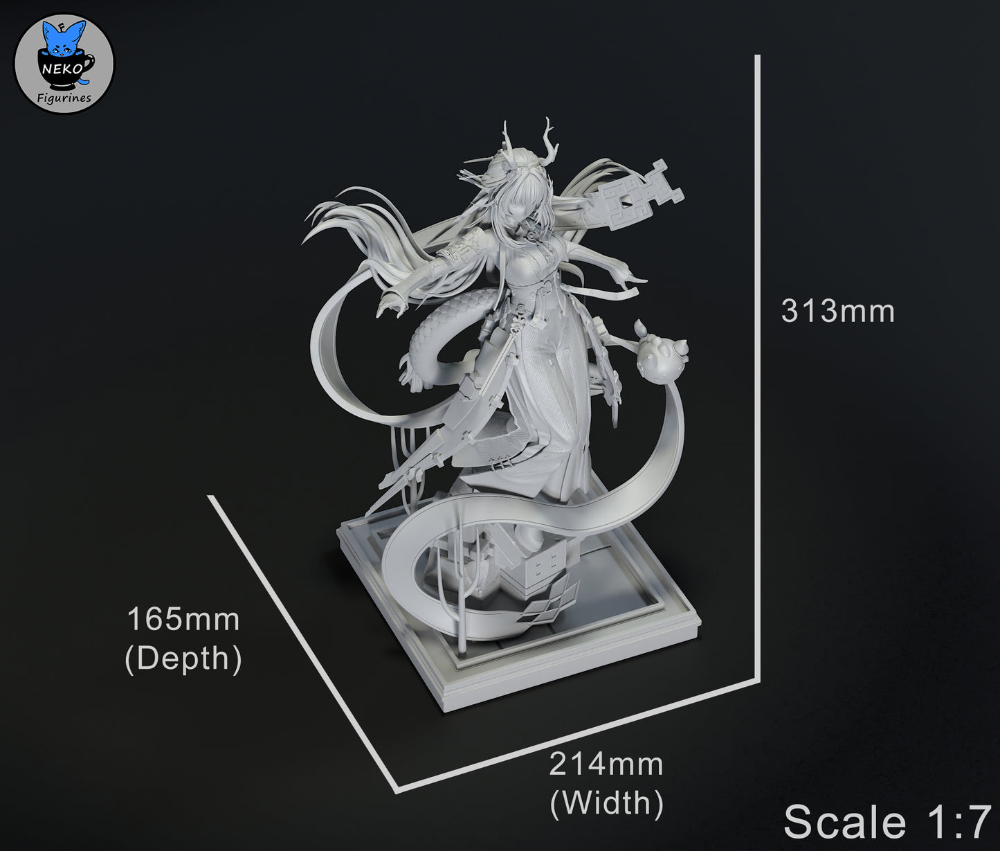 Neko Figurines Zhuang Fangyi - Arknights Enfield