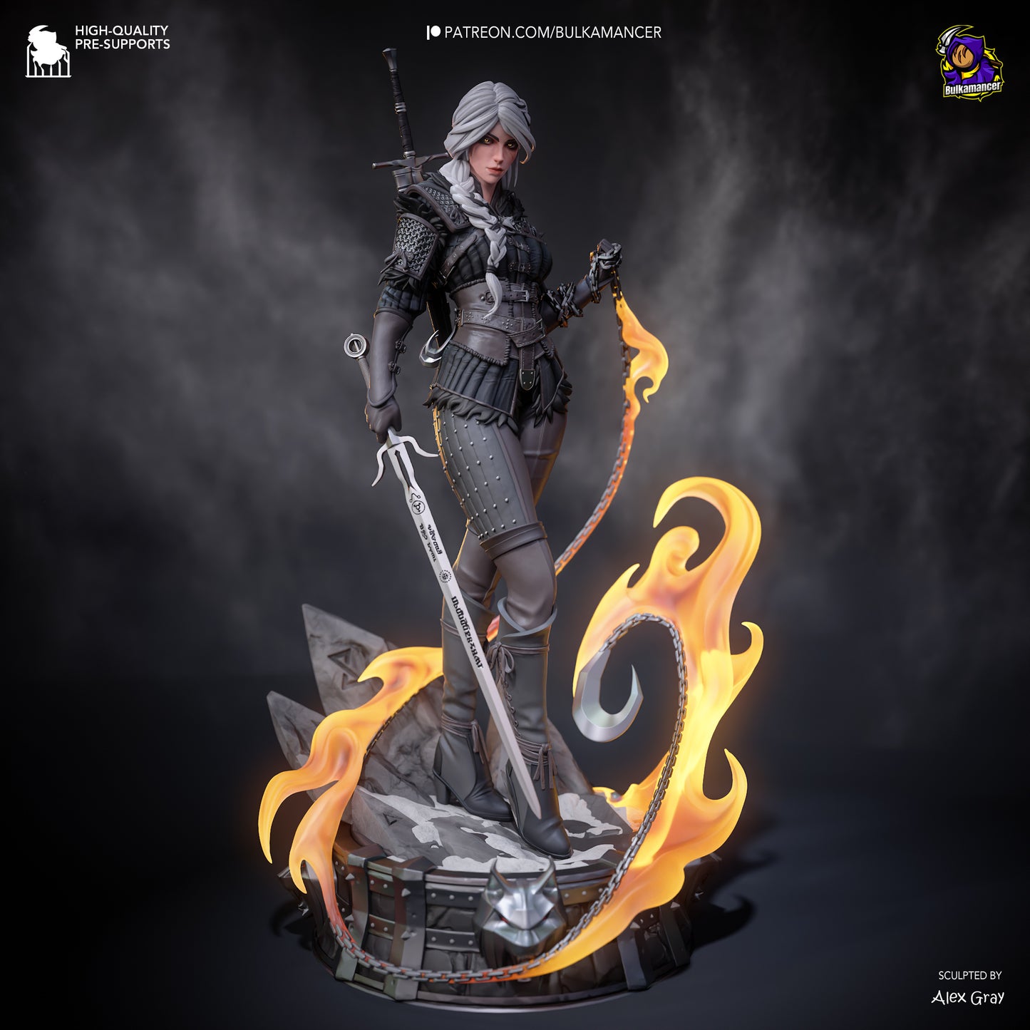 Bulkamancer Sculps  Ciri (Stylized) - The Witcher 4