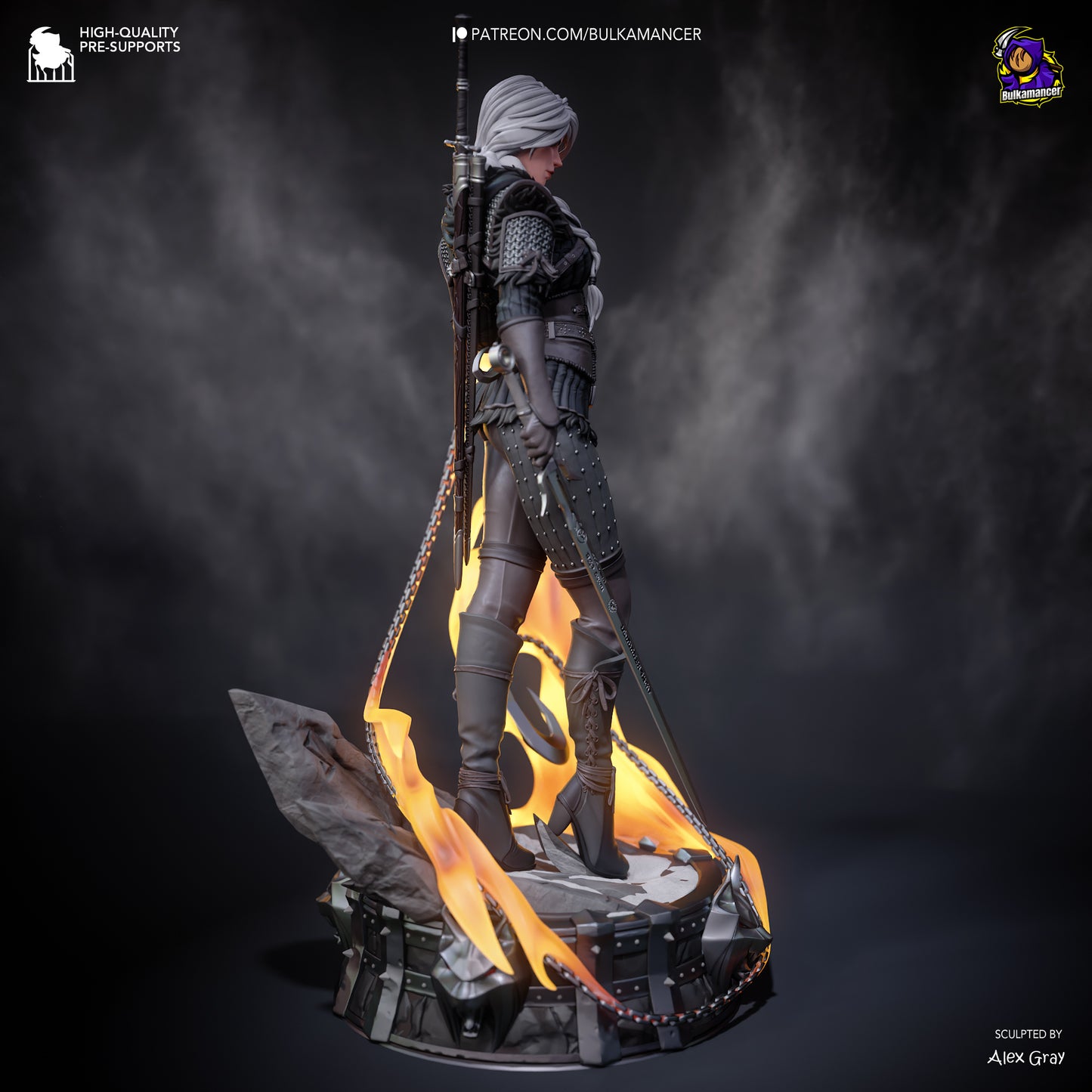 Bulkamancer Sculps  Ciri (Stylized) - The Witcher 4