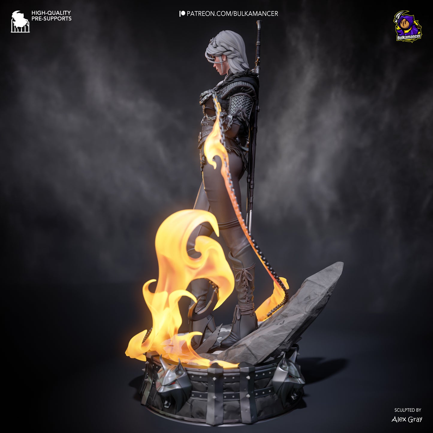 Bulkamancer Sculps  Ciri (Stylized) - The Witcher 4