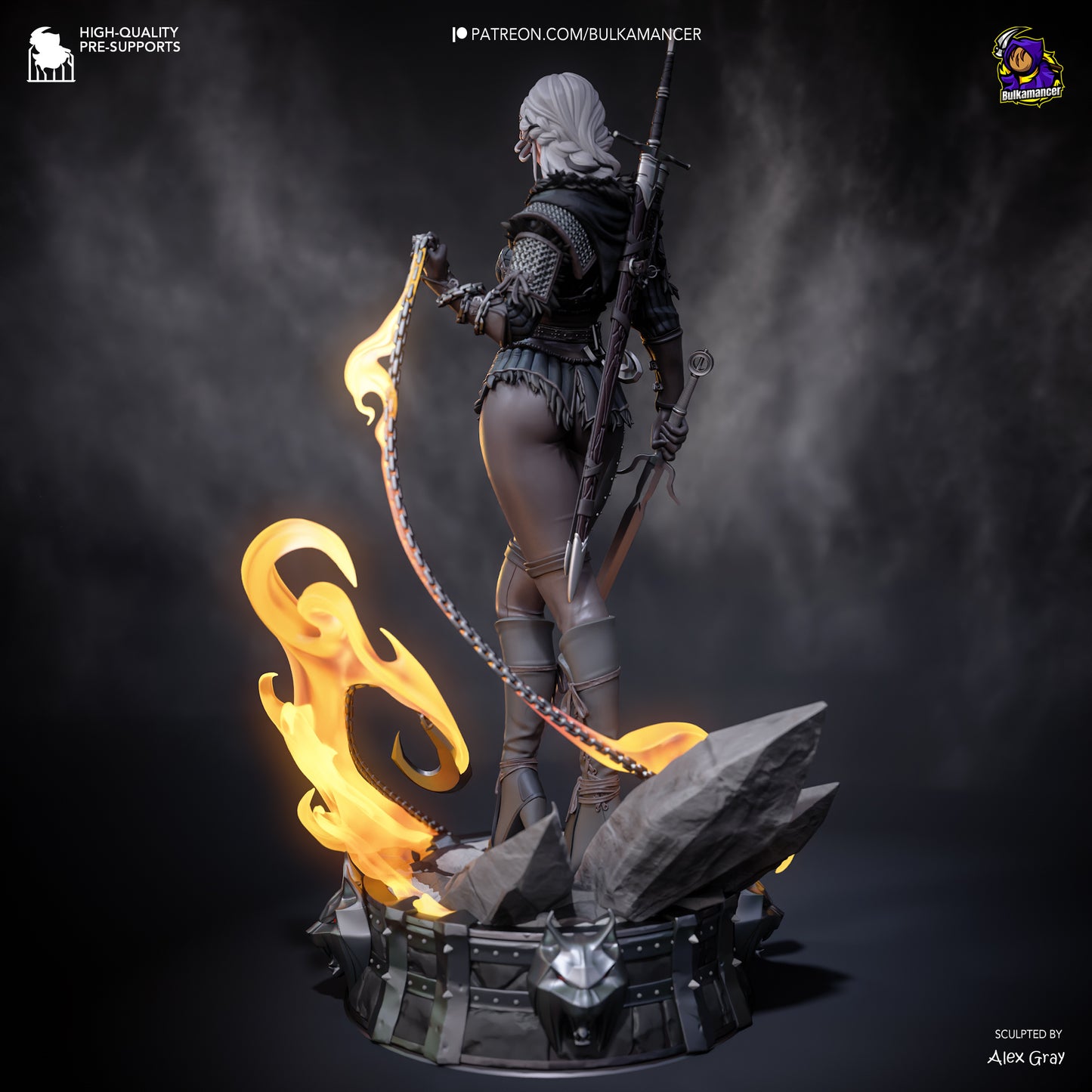Bulkamancer Sculps  Ciri (Stylized) - The Witcher 4