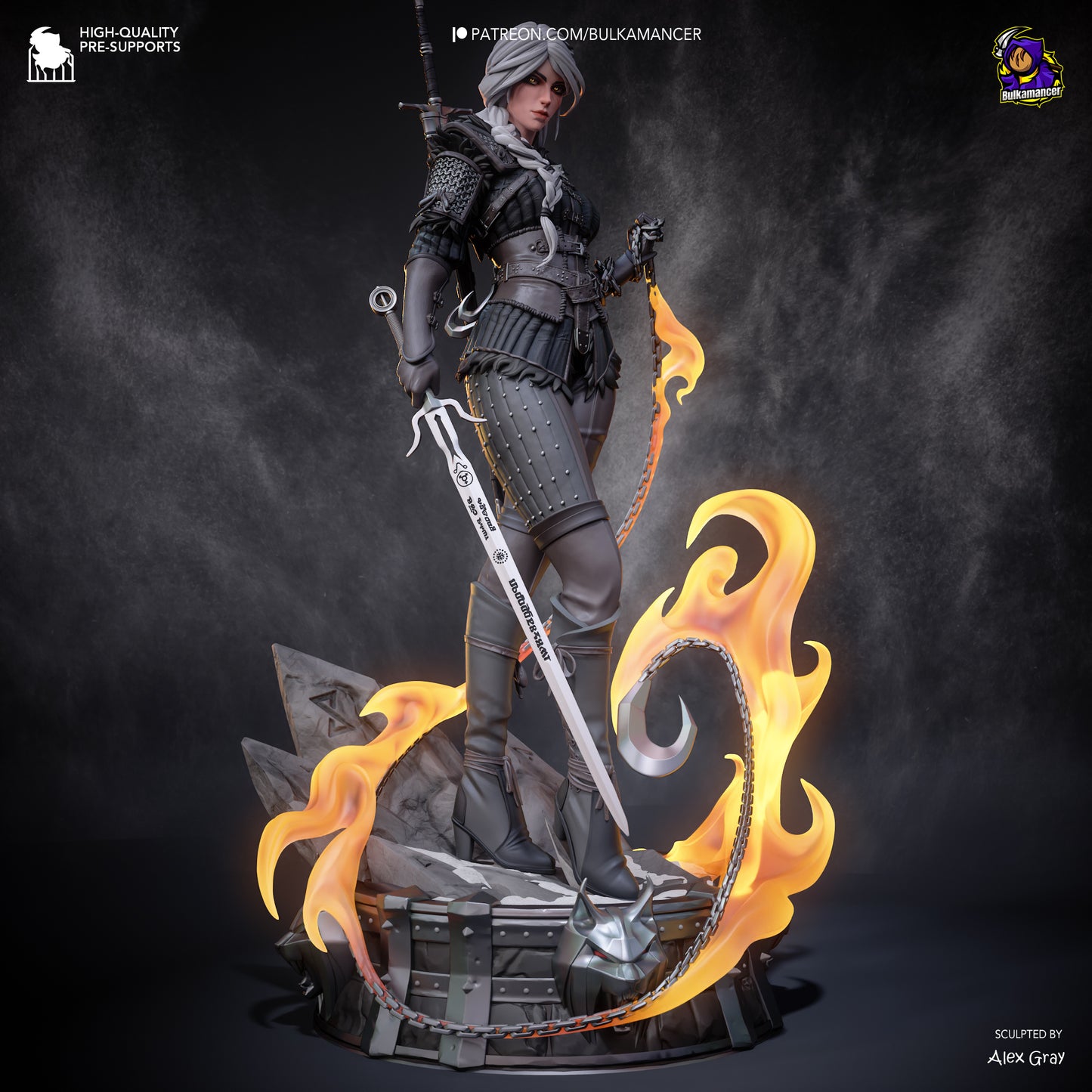 Bulkamancer Sculps  Ciri (Stylized) - The Witcher 4