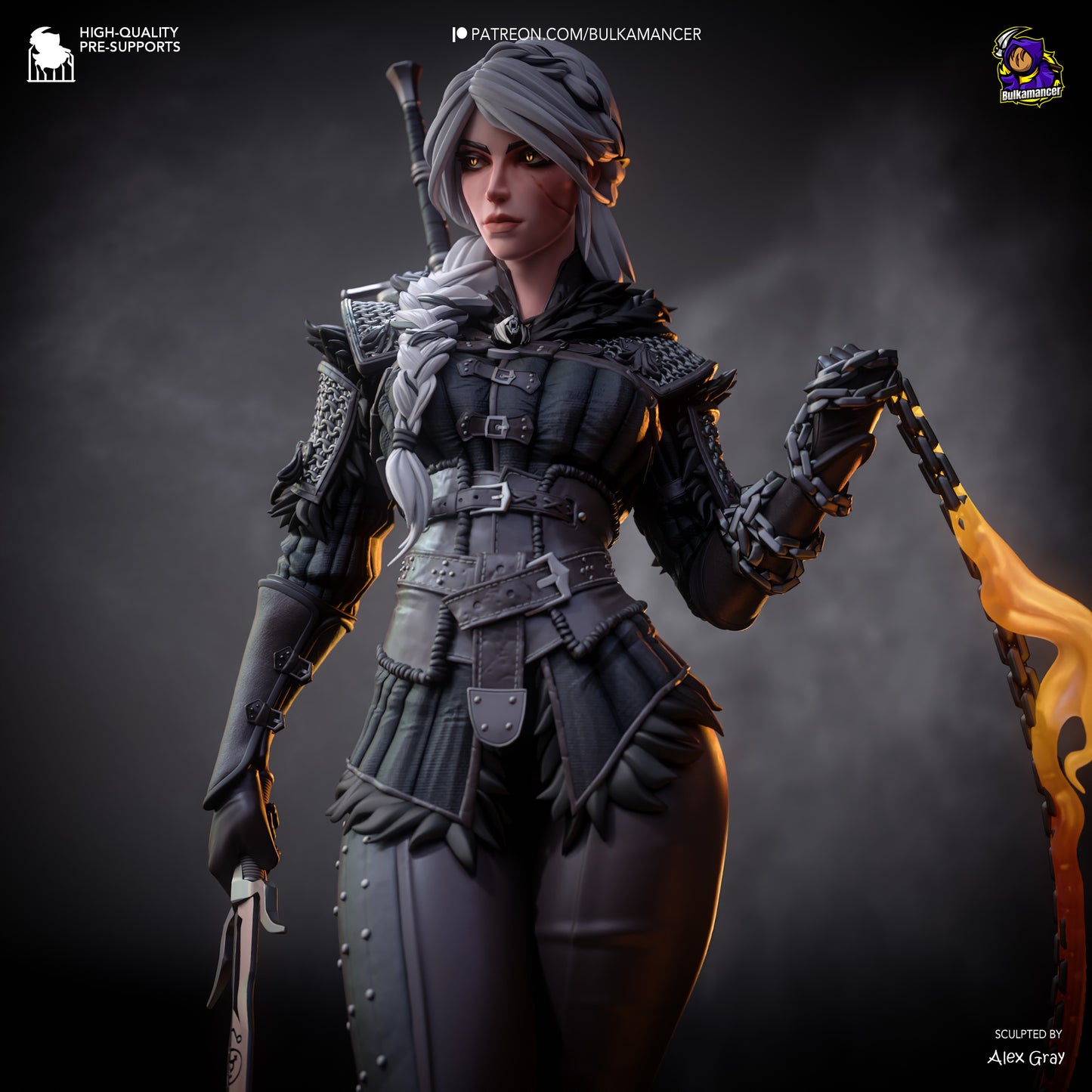 Bulkamancer Sculps  Ciri (Stylized) - The Witcher 4