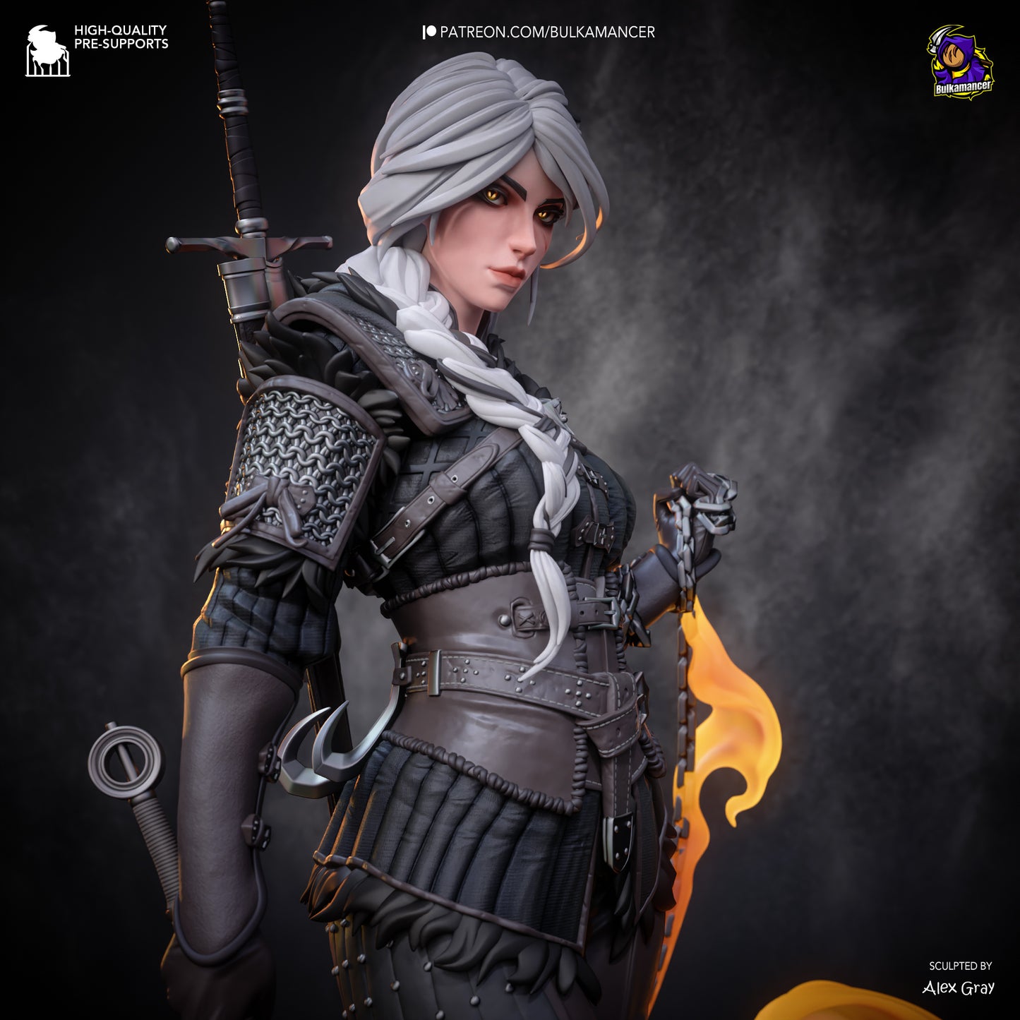Bulkamancer Sculps  Ciri (Stylized) - The Witcher 4