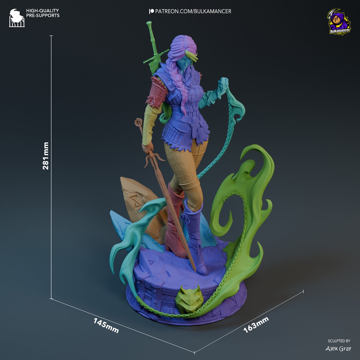Bulkamancer Sculps  Ciri (Stylized) - The Witcher 4