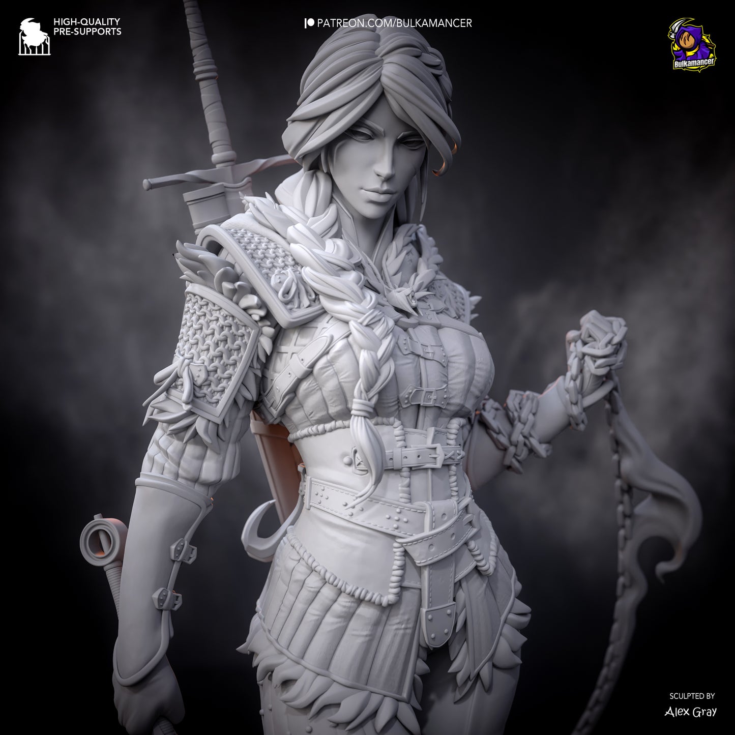 Bulkamancer Sculps  Ciri (Stylized) - The Witcher 4