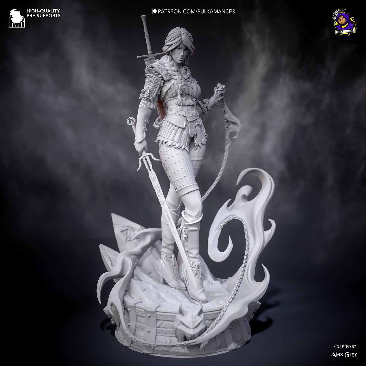 Bulkamancer Sculps  Ciri (Stylized) - The Witcher 4