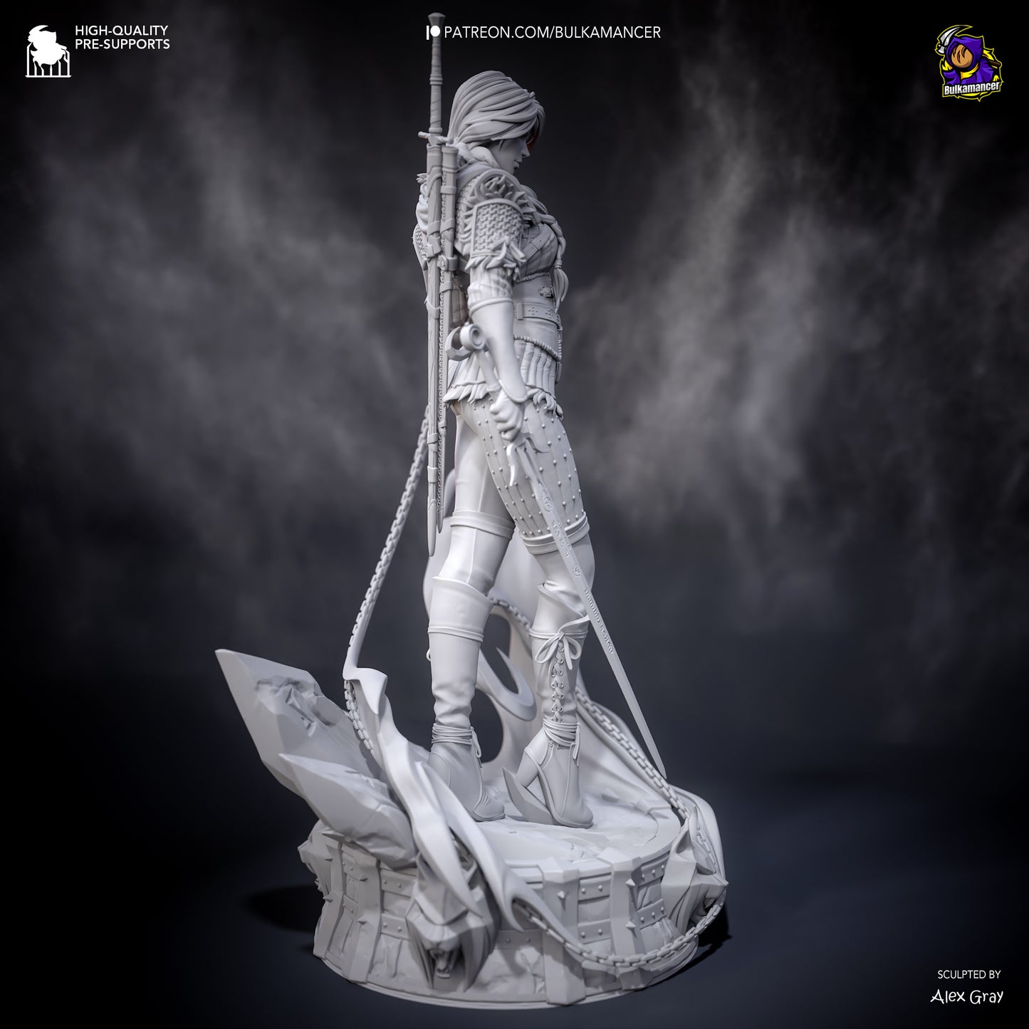 Bulkamancer Sculps  Ciri (Stylized) - The Witcher 4