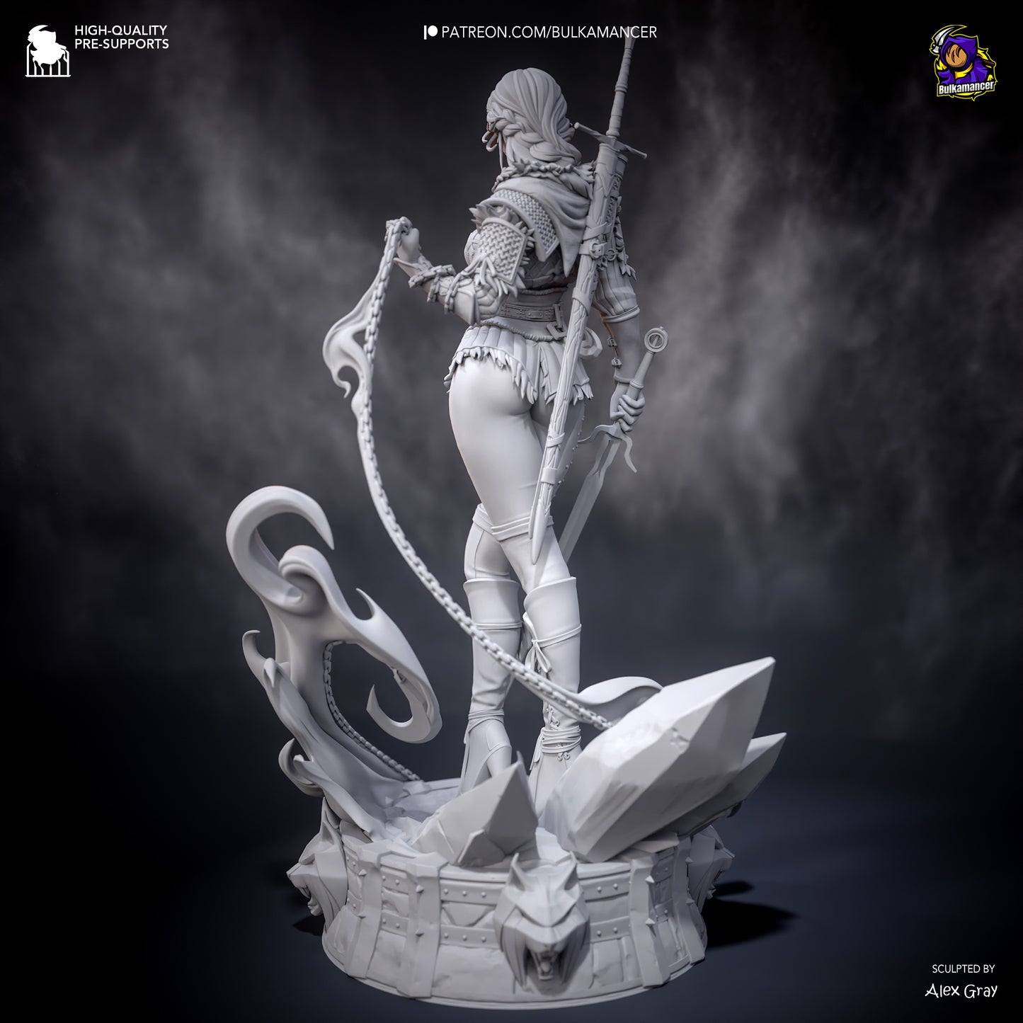 Bulkamancer Sculps  Ciri (Stylized) - The Witcher 4
