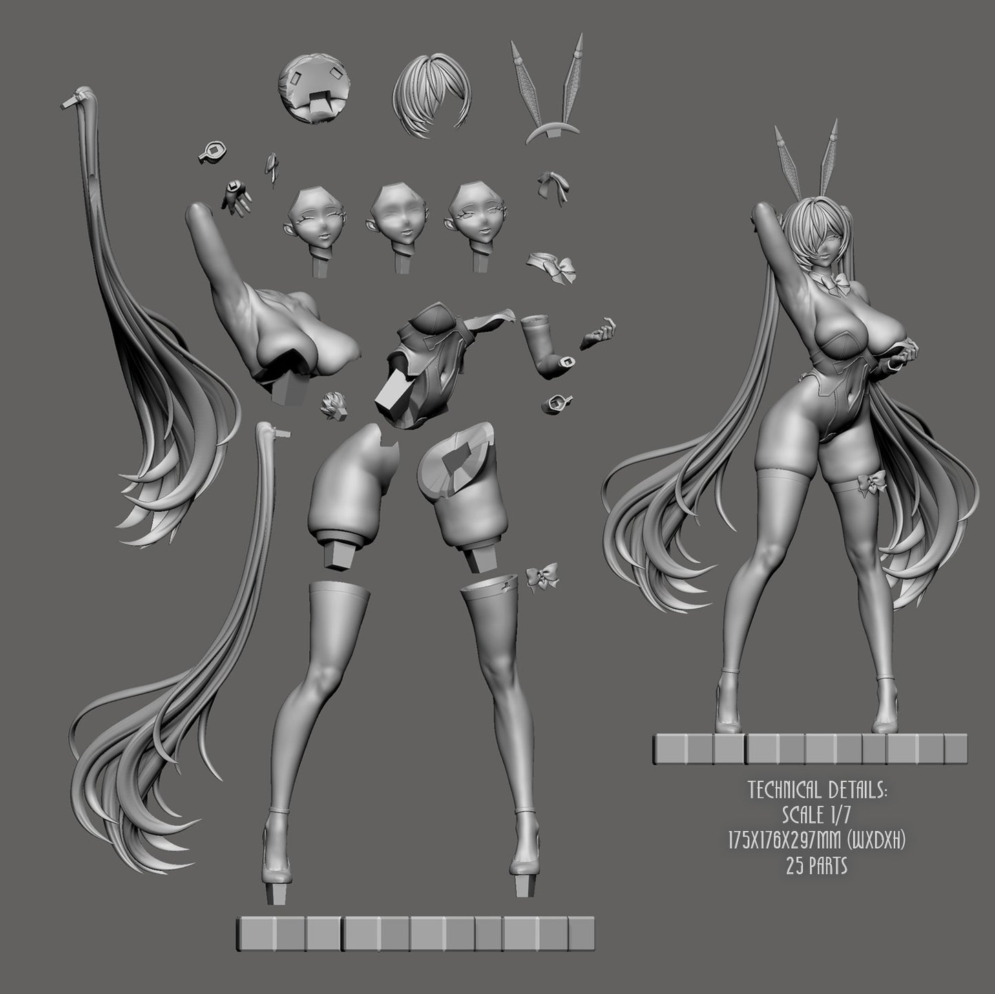 Sylviana Sculpt Cinderella Bunny - NIKKE