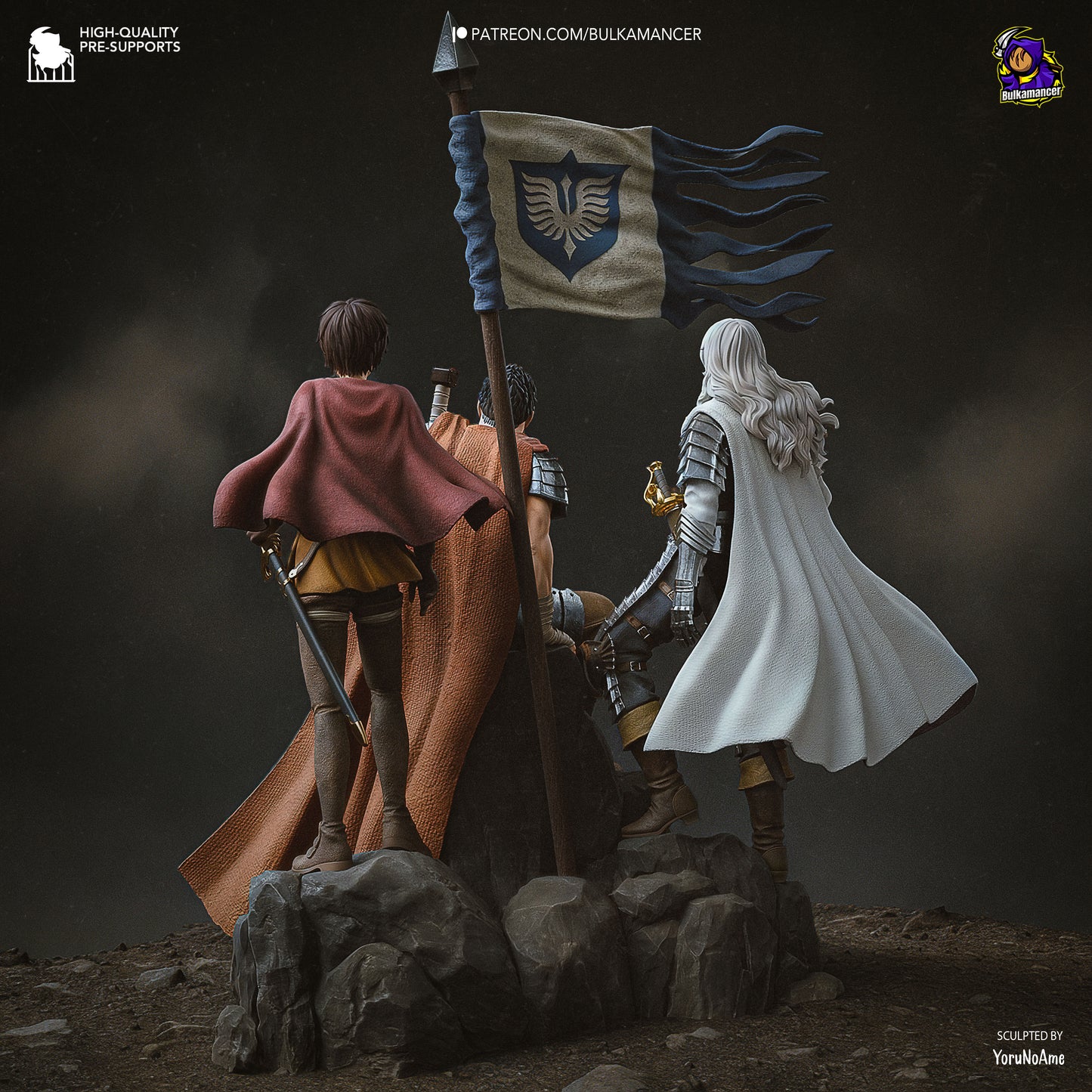 Bulkamancer Sculps Guts & Griffith & Casca  - Berserk: The Golden Age Arc