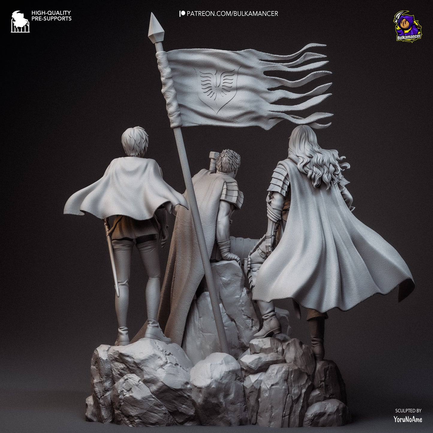 Bulkamancer Sculps Guts & Griffith & Casca  - Berserk: The Golden Age Arc