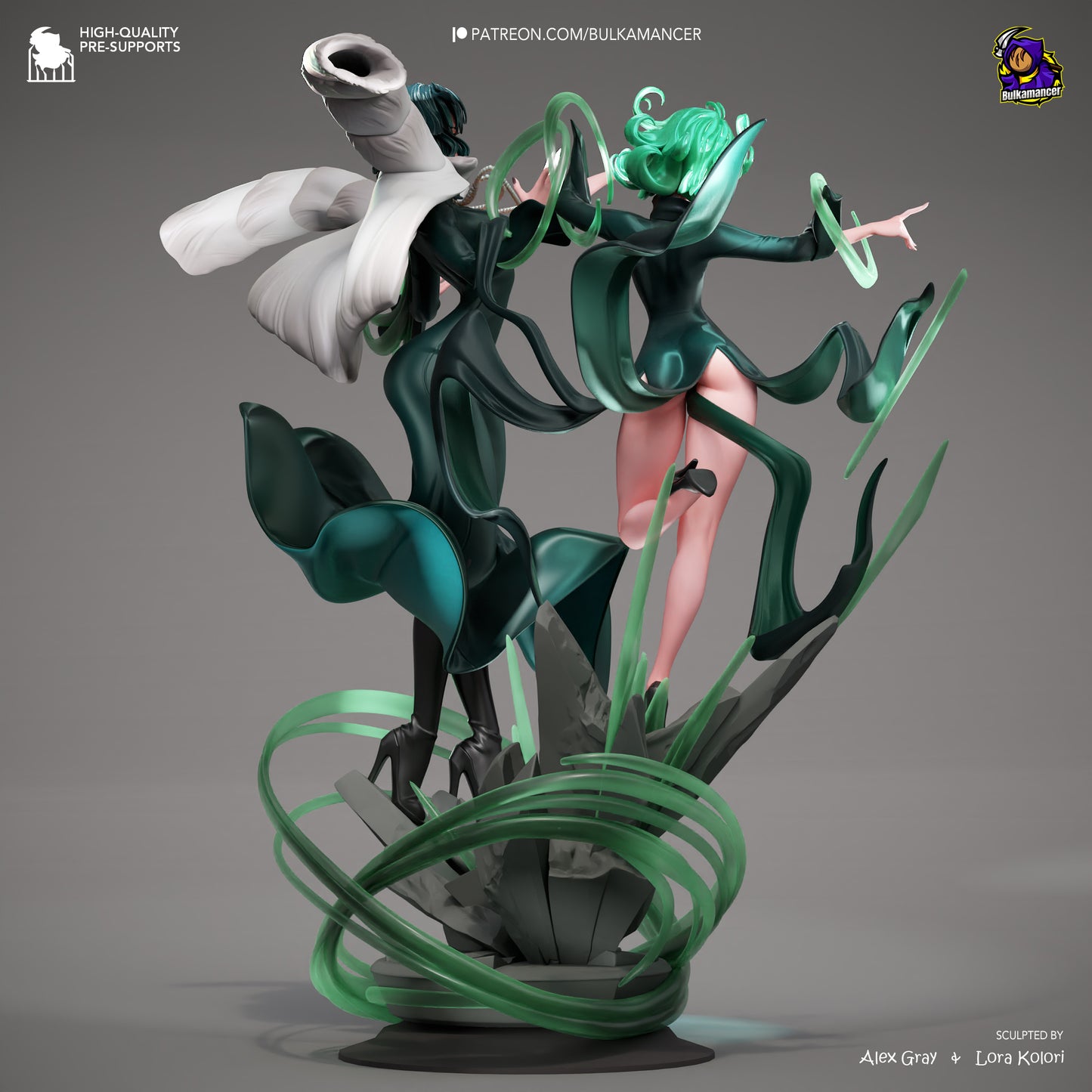 Bulkamancer Sculps  Fubuki and Tatsumaki - One Punch Man