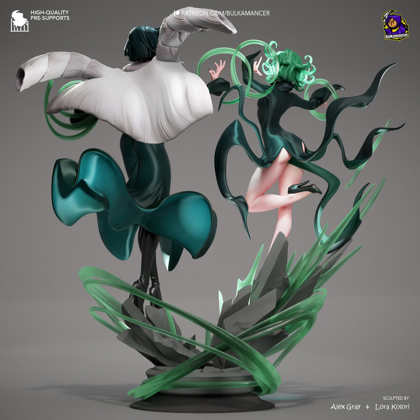 Bulkamancer Sculps  Fubuki and Tatsumaki - One Punch Man