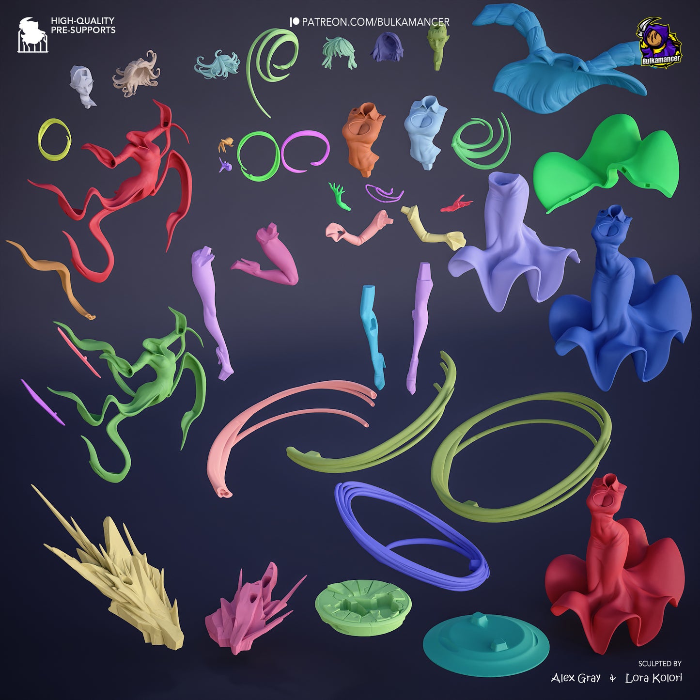 Bulkamancer Sculps  Fubuki and Tatsumaki - One Punch Man