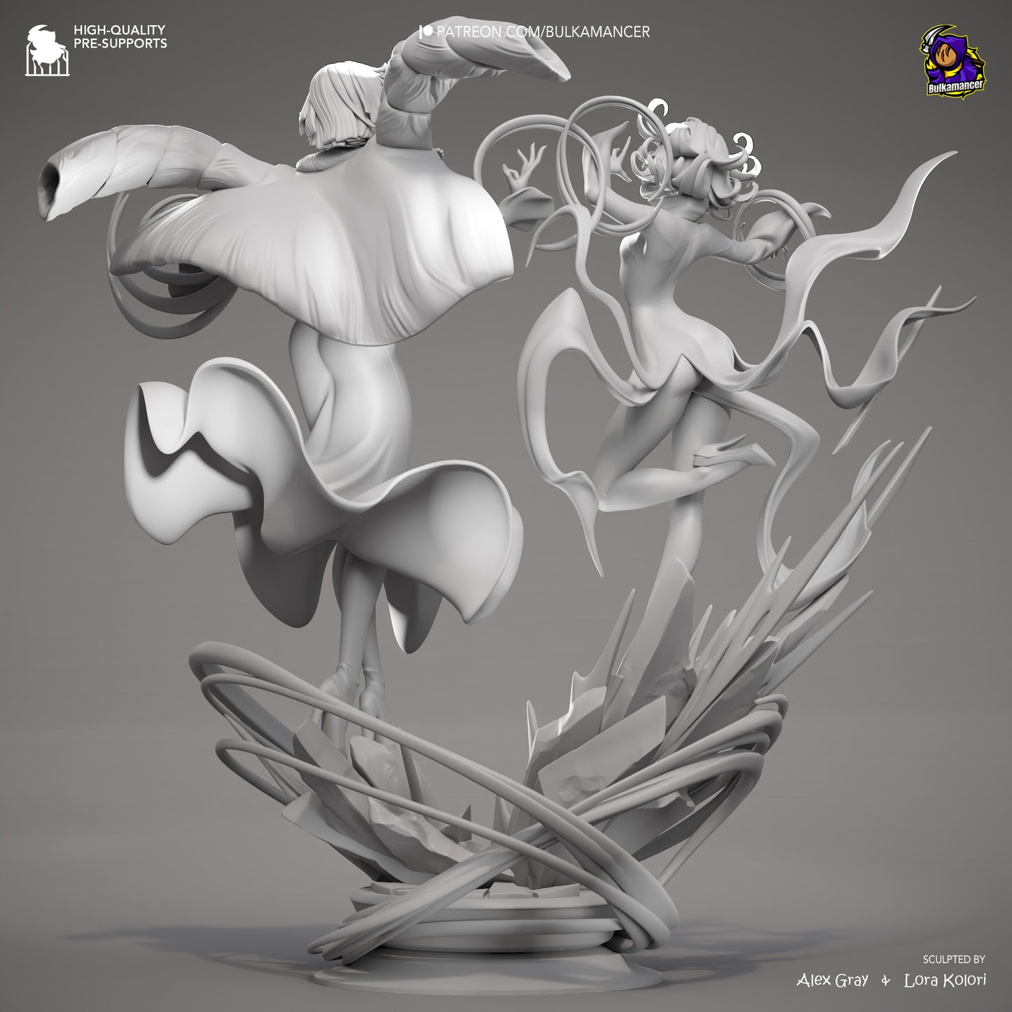 Bulkamancer Sculps  Fubuki and Tatsumaki - One Punch Man