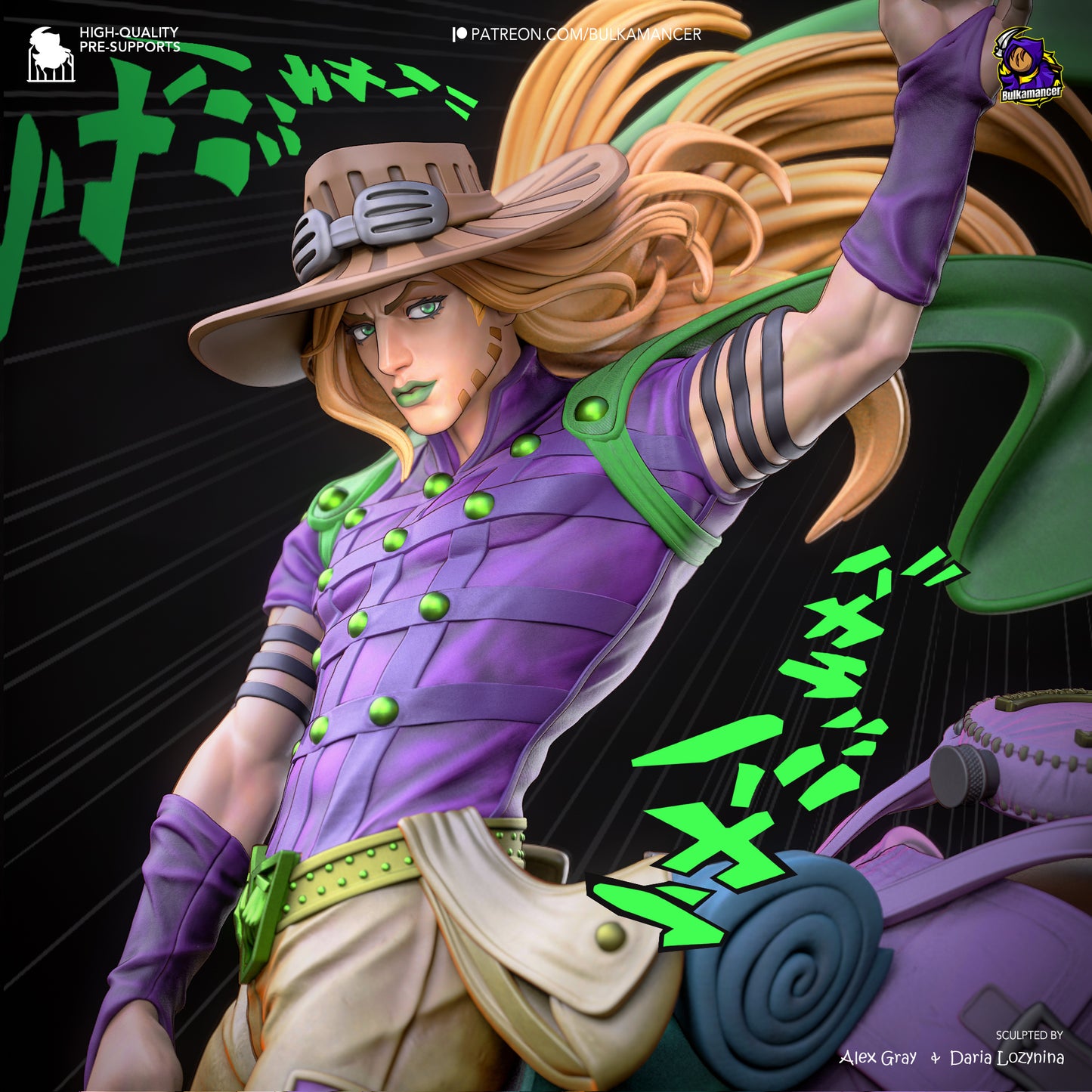 Bulkamancer Sculps Gyro - Steel Ball Run