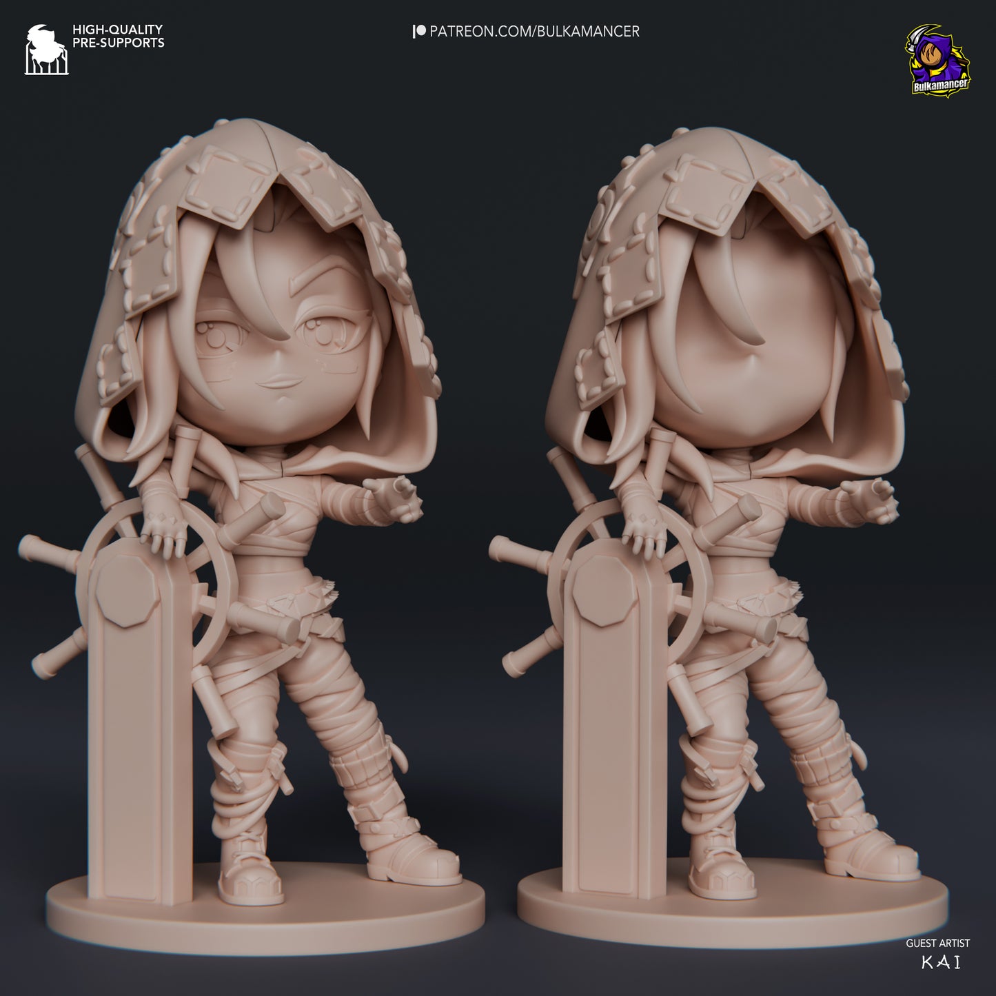 Bulkamancer Sculpts Arcane Chibi set - Arcane League of Legends