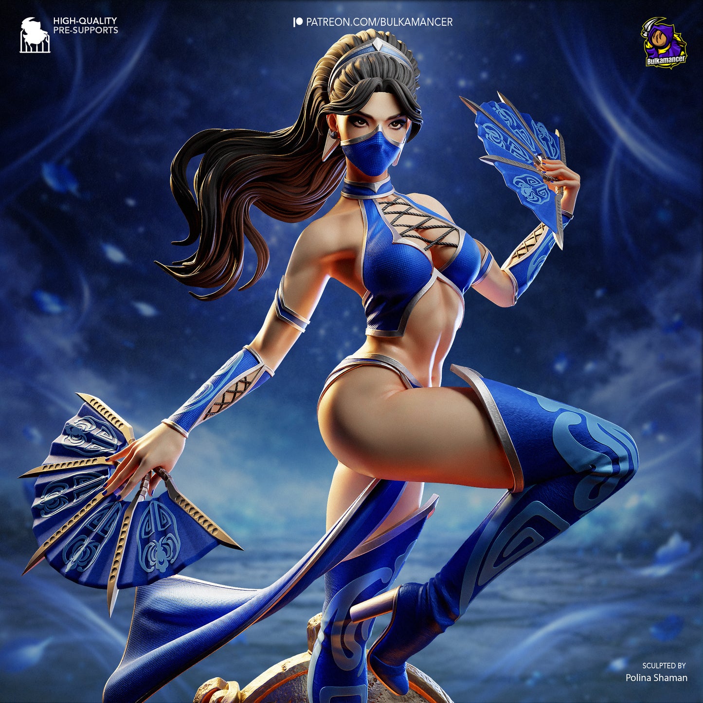 Bulkamancer Sculps Kitana - Mortal Kombat