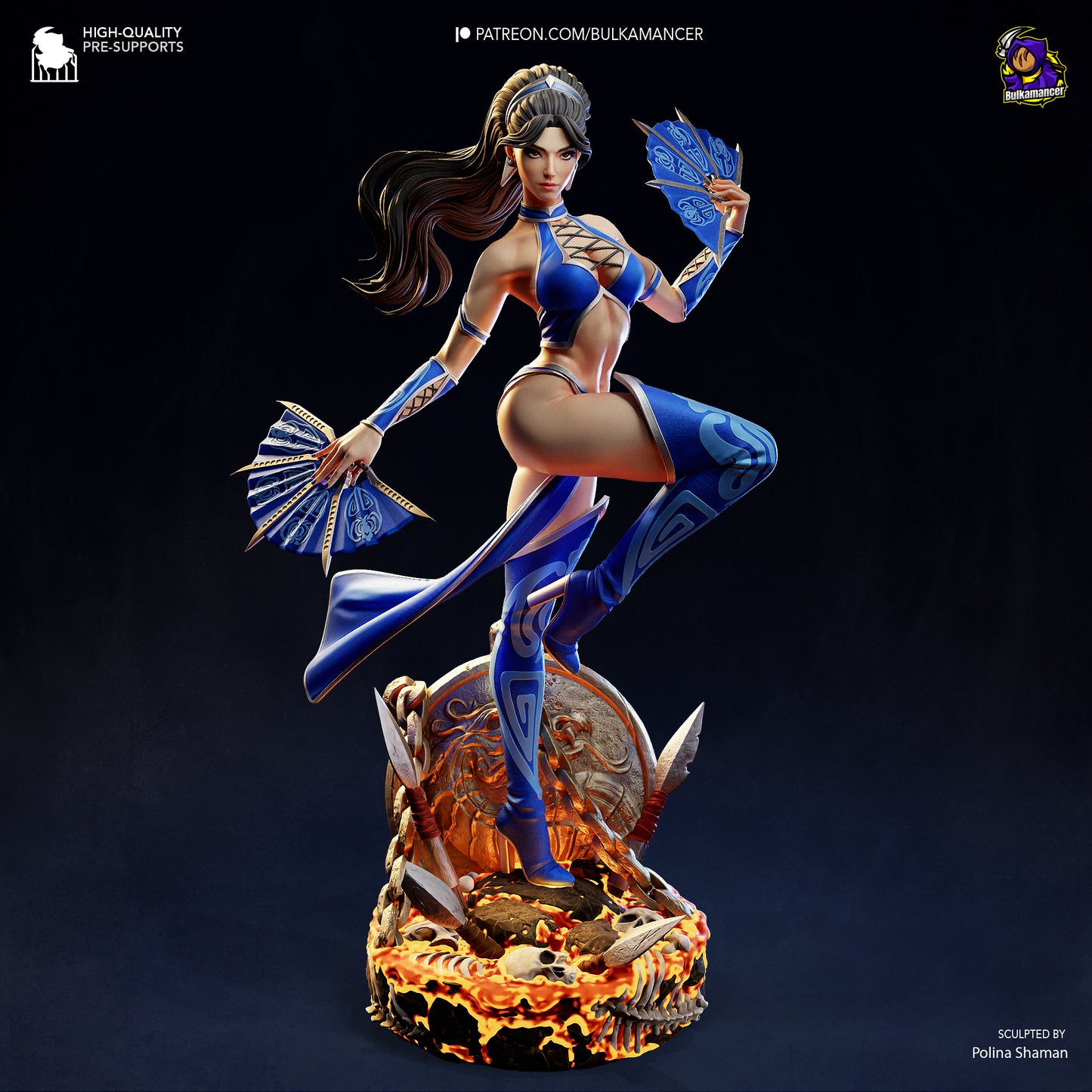 Bulkamancer Sculps Kitana - Mortal Kombat