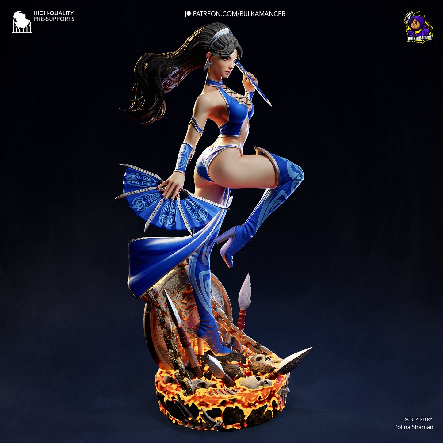 Bulkamancer Sculps Kitana - Mortal Kombat