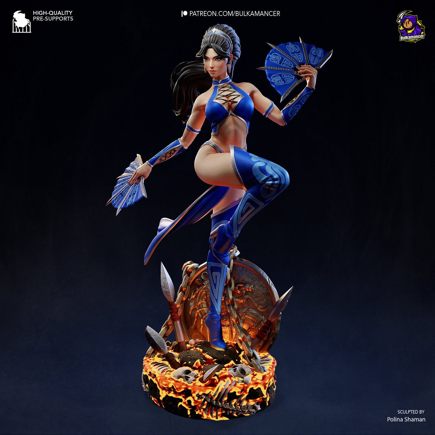 Bulkamancer Sculps Kitana - Mortal Kombat