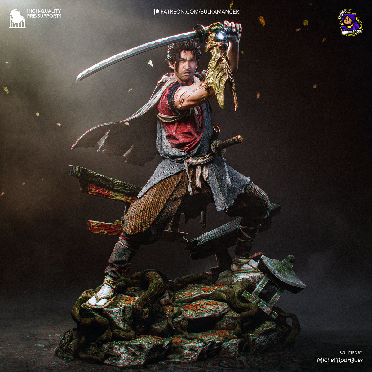 Bulkamancer Sculps Miyamoto Musashi - Onimusha