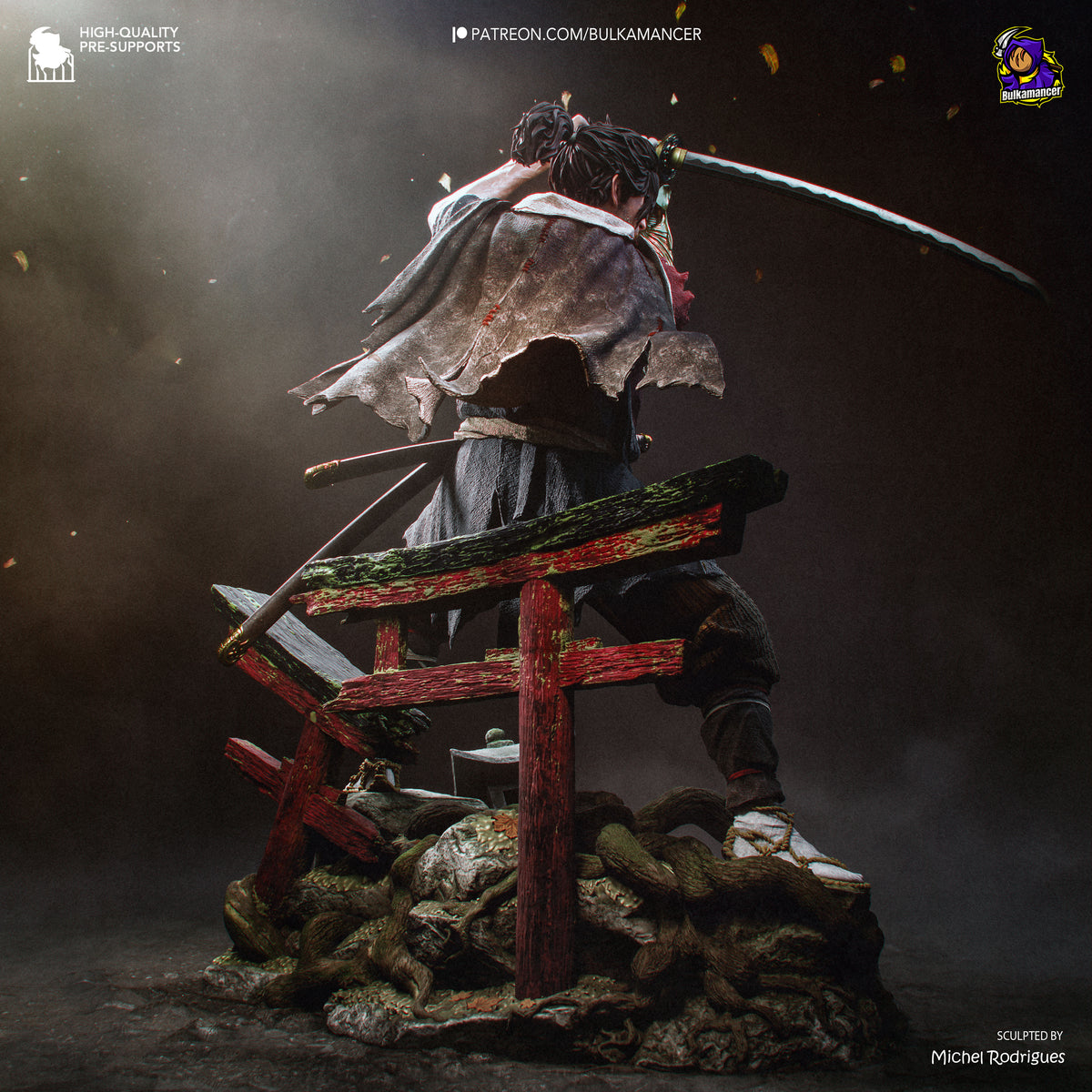 Bulkamancer Sculps Miyamoto Musashi - Onimusha